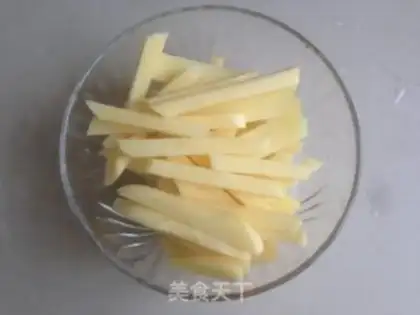 Make The oven fries step 1