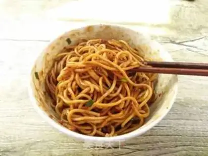 Make Squeaky sauce dry noodles step 16