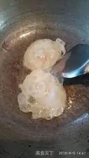Make Fried ham and egg noodles step 4