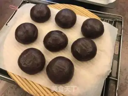 Make Black rice buns step 7