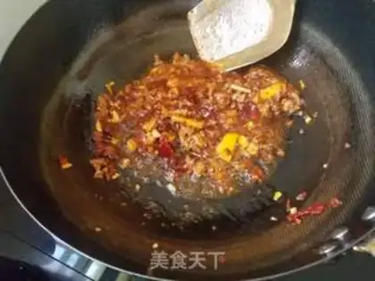 Make Spicy tofu step 4