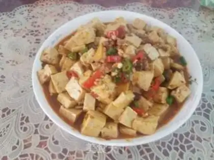 Make Spicy tofu step 7