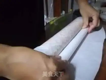 Make Meat pine rolls step 20