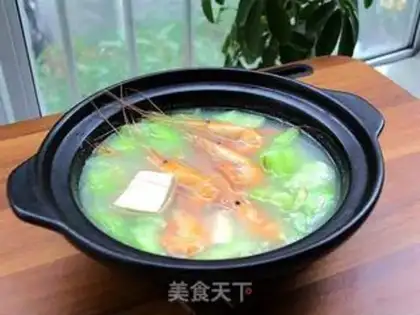 Make Shrimp tofu melon soup step 3