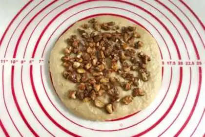 Make Caramel pecan scone step 11