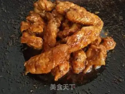 Make Chicken wings with eggplant juice step 8