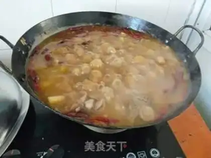 Make Xinjiang chicken step 4