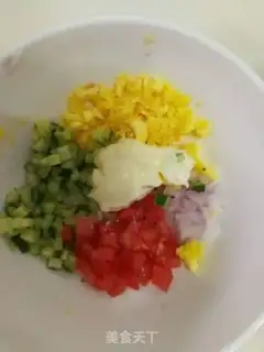 Make Toast eggs step 1