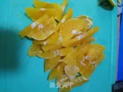 Make Orange Juice Poofball step 2