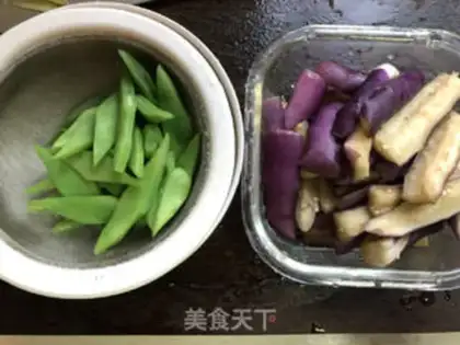 Make Soy eggplant blade beans step 4