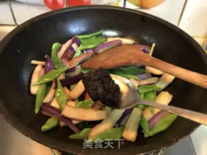 Make Soy eggplant blade beans step 8