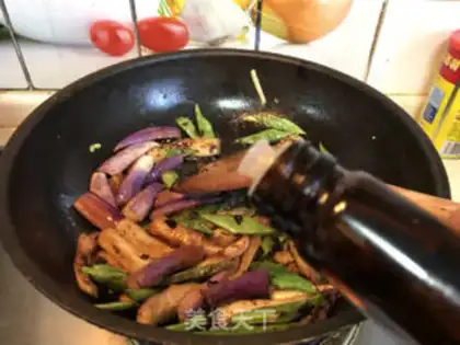 Make Soy eggplant blade beans step 9