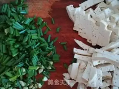 Make Tofu with moss step 0