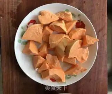 Make Red potato rice step 1