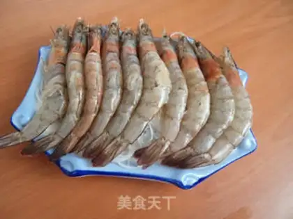 Make Ginger fan steams shrimp step 3