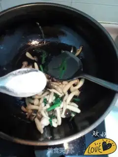 Make Clear the seafood mushrooms step 6