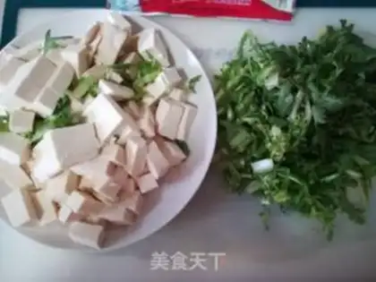 Make Spicy tofu step 1