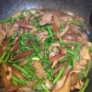 Make Puffed beans, eggplant step 5