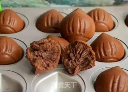 Make Madeline, the chocolate step 17