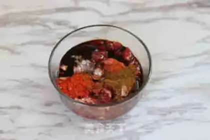 Make Sand tea, toothpick step 1