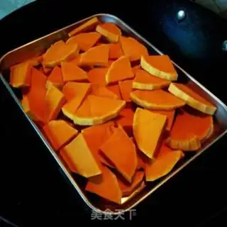Make Coconut pumpkin rice step 1