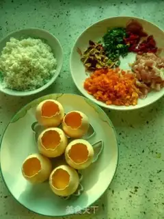 Make Five spicy rice eggs step 0