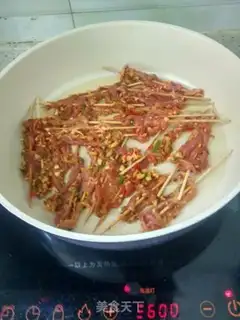 Make Spicy meat string step 5