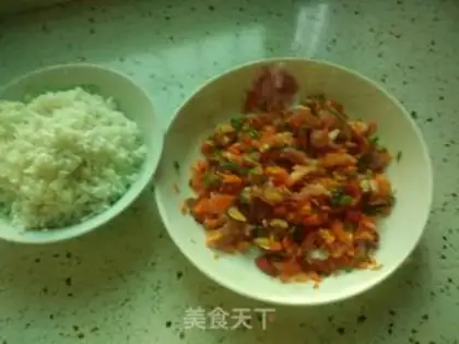 Make Five colours of rice rice step 0