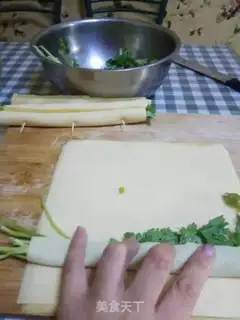 Make Tofu rolls step 1