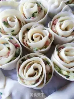 Make Rose dumplings step 5