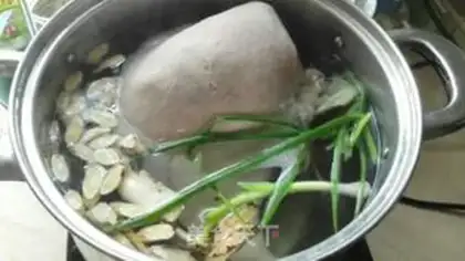 Make Piggy belly chicken step 6