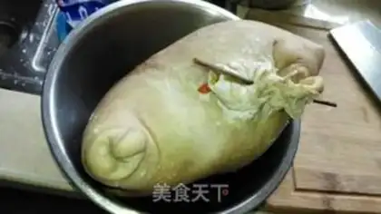 Make Piggy belly chicken step 9