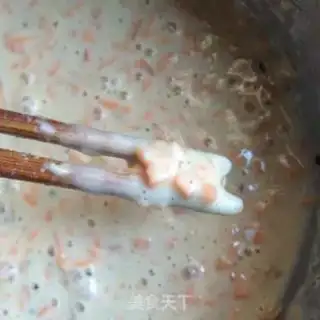 Make Black sesame carrot omelet step 4
