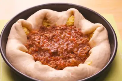 Make Melvin cheese sauce pizza step 20