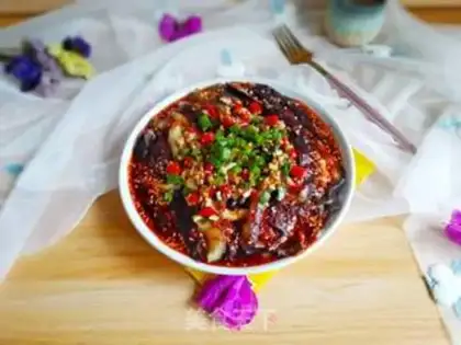 Make The cold hand tore the eggplant step 14