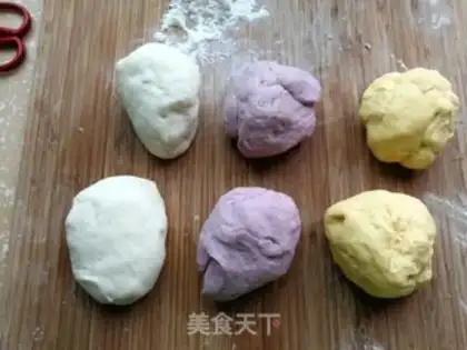 Make Rainbow buns step 8