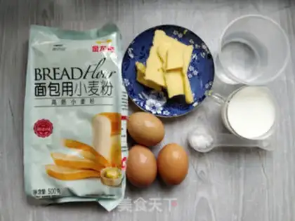Make Panda butter puff step 0