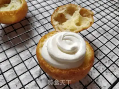 Make Panda butter puff step 8