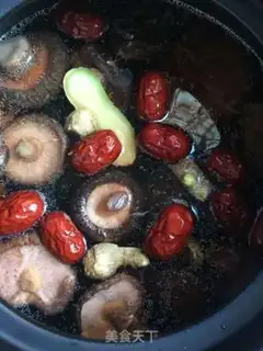 Make Twin mushroom chicken soup step 6