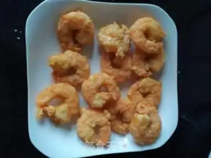 Make Pineapple crotch shrimp step 3