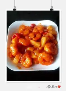 Make Pineapple crotch shrimp step 4