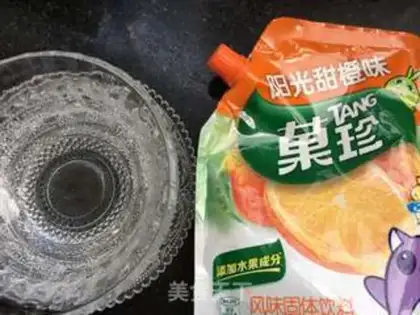 Make Orange Juice Poofball step 4