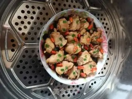 Make Blackwood, steamed chicken wings step 8