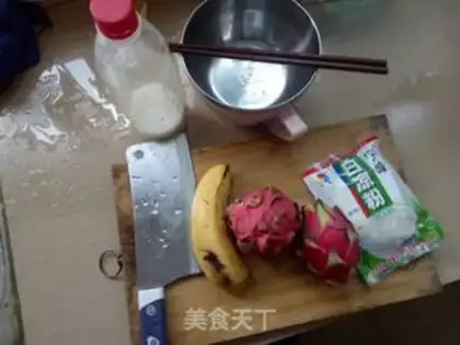 Make Flamingo banana jelly step 0