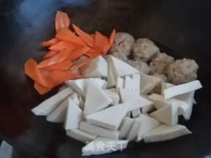Make The meatballs burn a thousand pages of tofu step 8