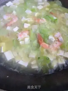 Make Shrimp tofu melon soup step 7