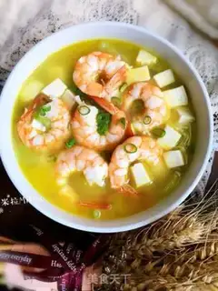 Make Shrimp tofu melon soup step 9