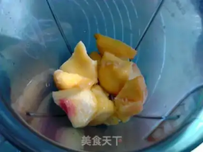 Make Peach shake step 2