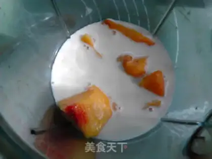 Make Peach shake step 3