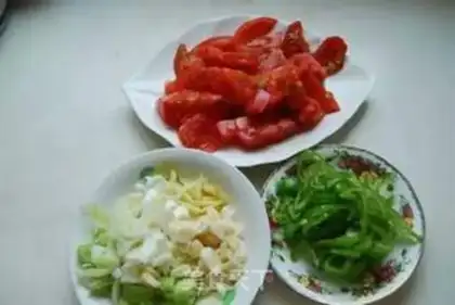 Make Pepper fried tomatoes step 0